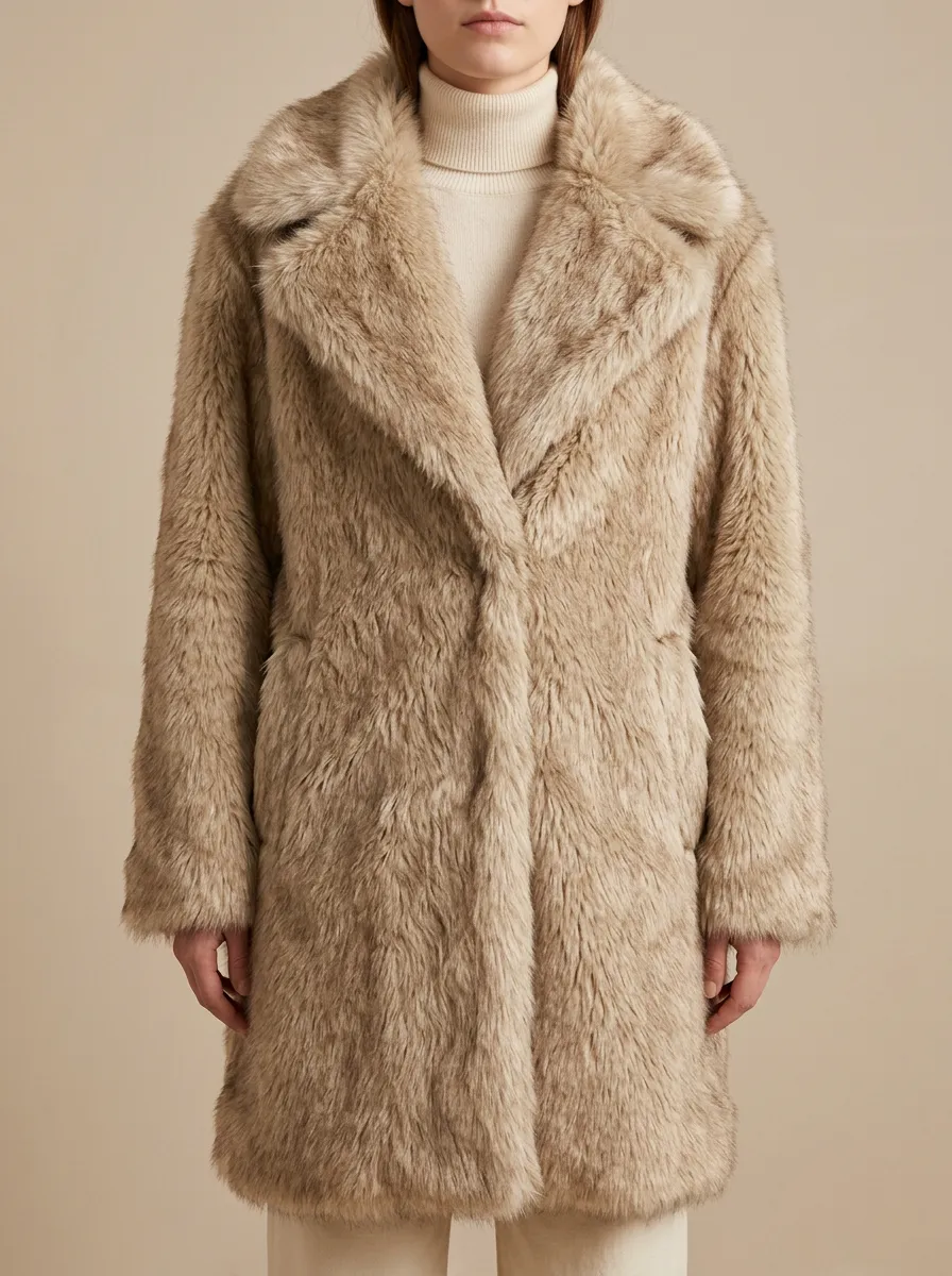 Faux Fur Long Coat