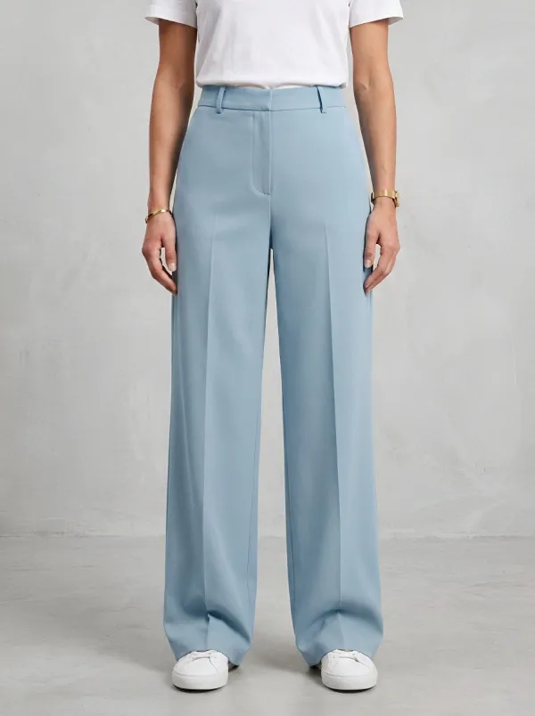 High-Waist Tailored Relaxed Women's Wide-Leg Trousers