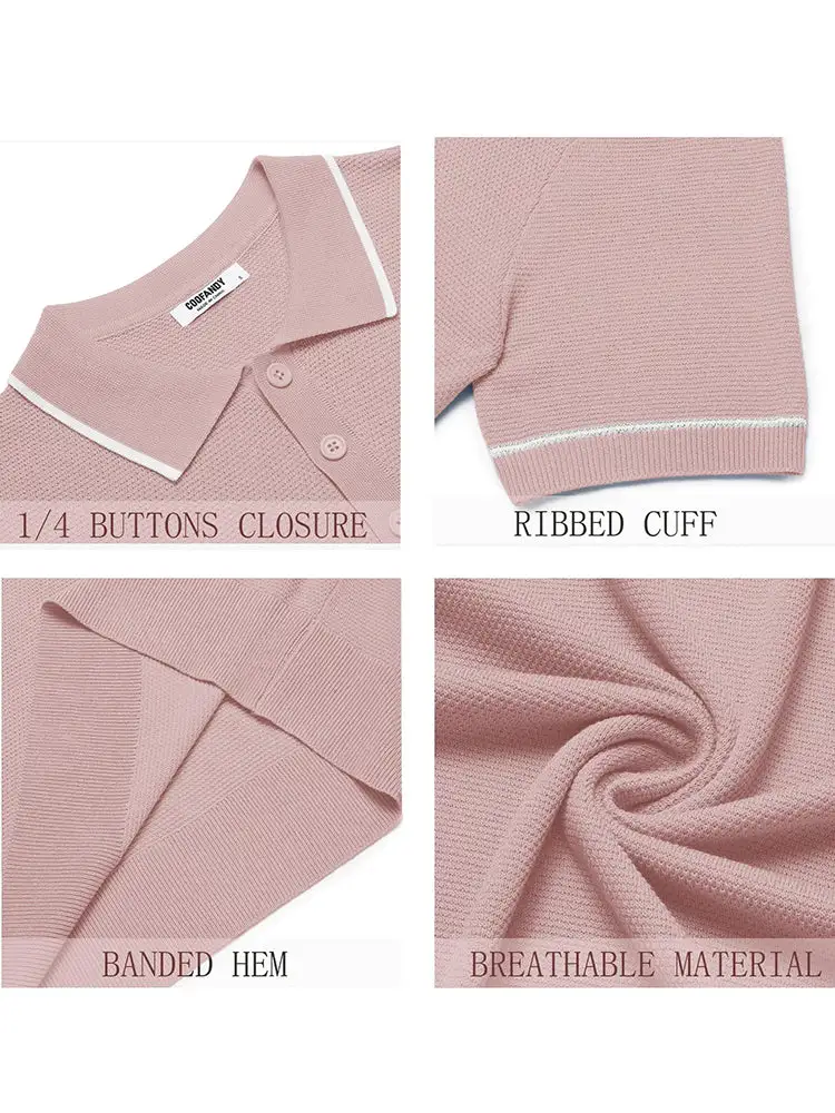 Leisure Knit Golf Polo Shirts