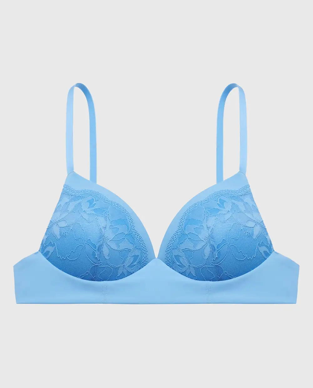 Lightly Lined Wireless Bra With Charmed Lace