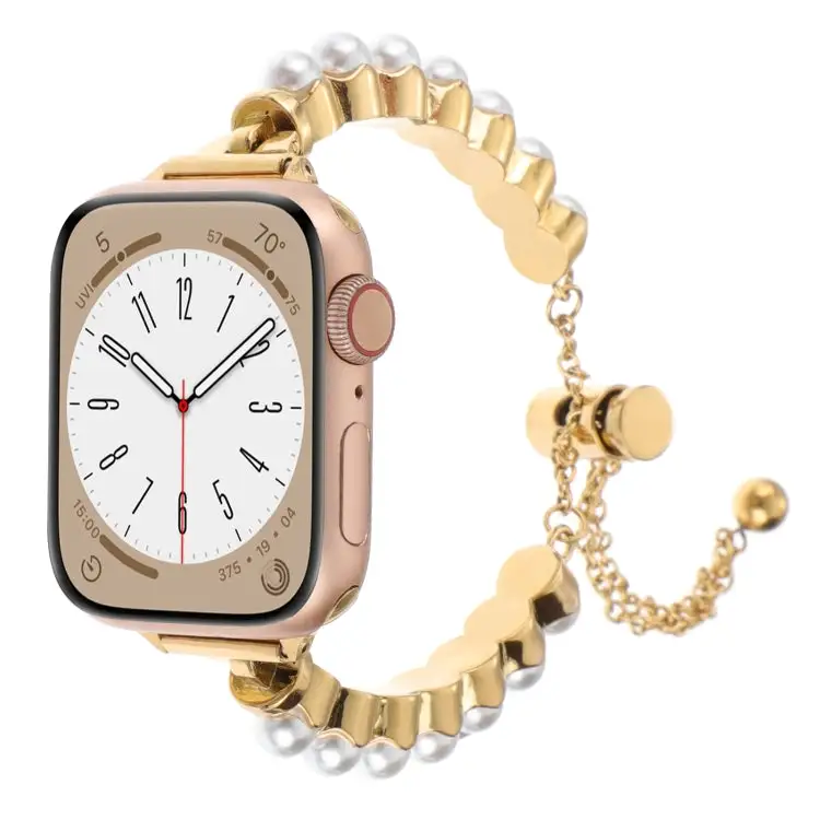 Considered Pearl-Detail Metal Bracelet Watch Replacement Band