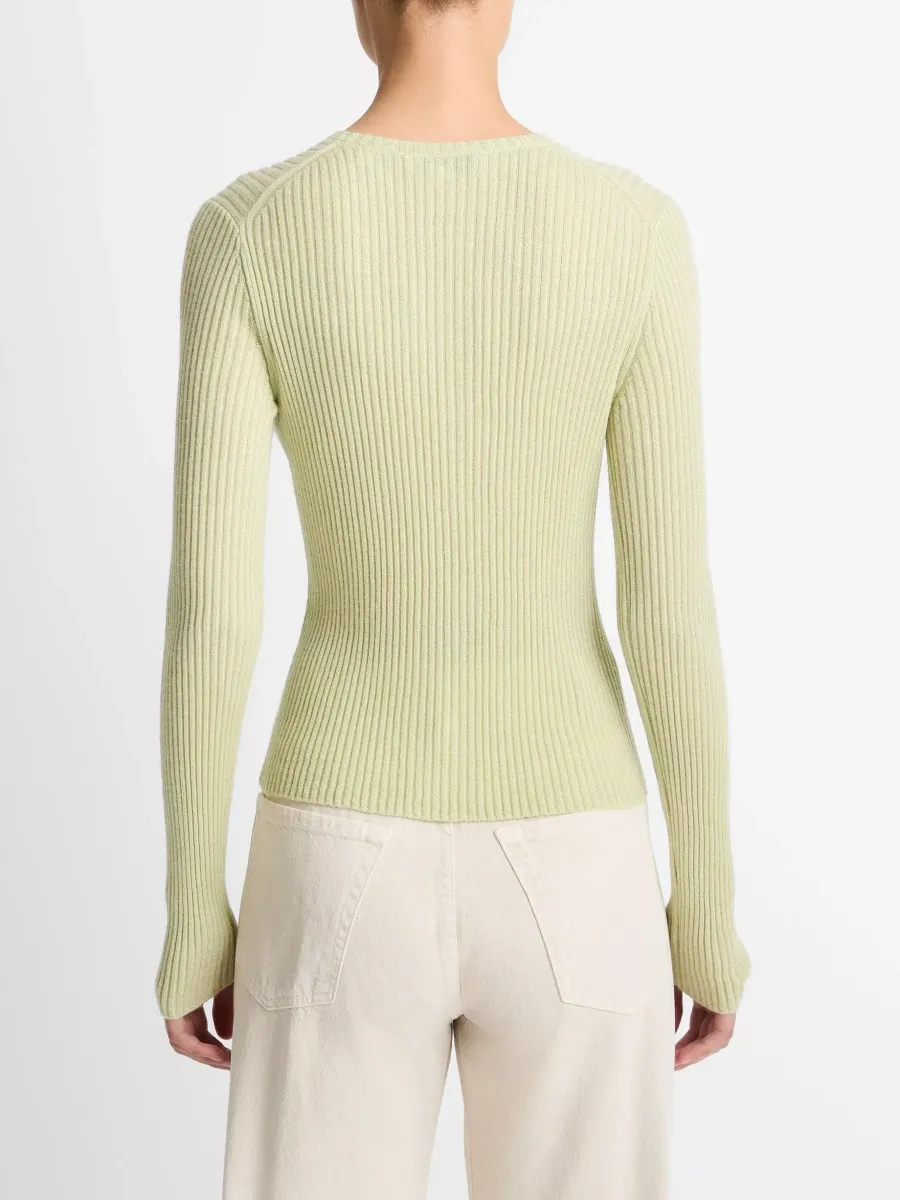 Ribbed Button Up Cardigan