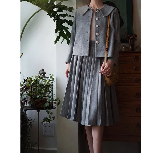 Practical Neat Everyday Casual Pleated Skirt