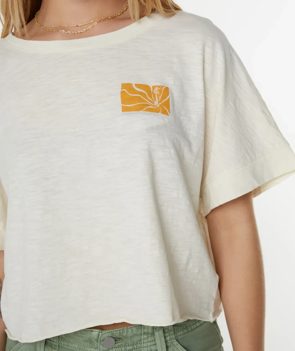 Backside Geometric Cartoon Print T-Shirt