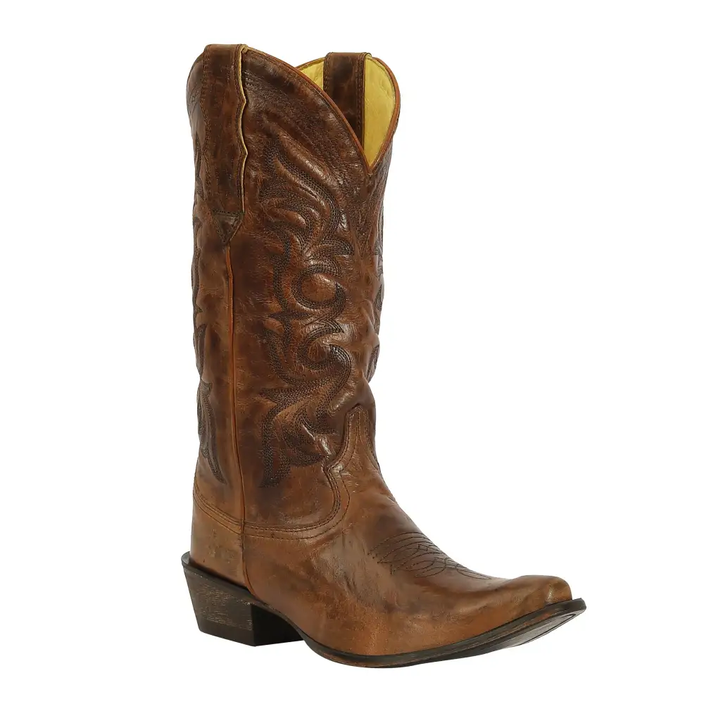 Durable Round Toe Men's Denim Boots