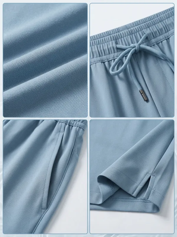 Training-Inspired Ice-Silk Elastic-Waist Stretch Shorts