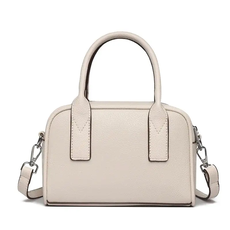 Classic Genuine Leather Baguette Bag Elegant Minimalist