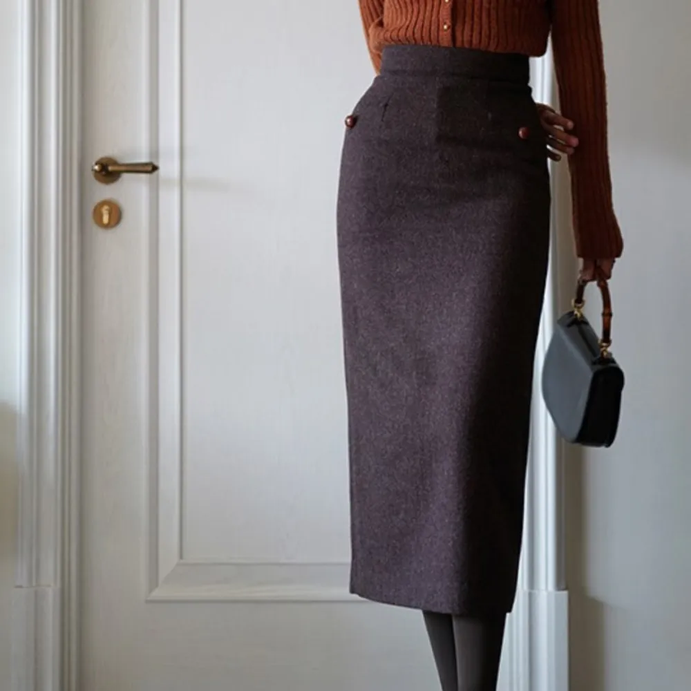 Minimal Relaxed Everyday Casual Polyester Skirt