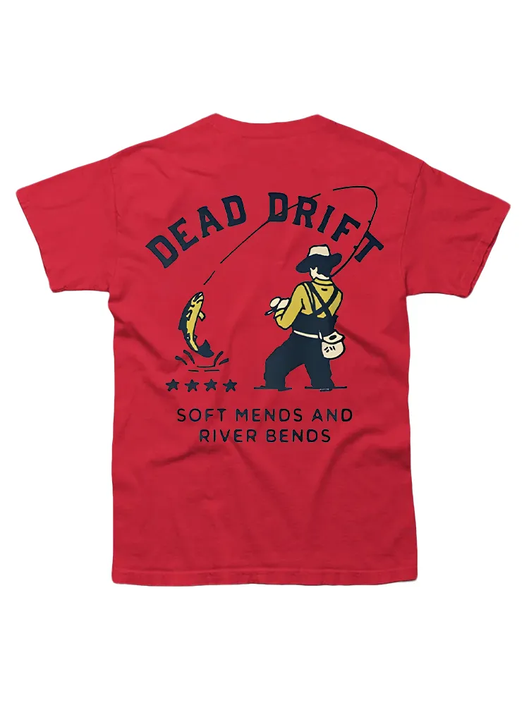 Short Sleeve Man Is Fishing T-Shirt