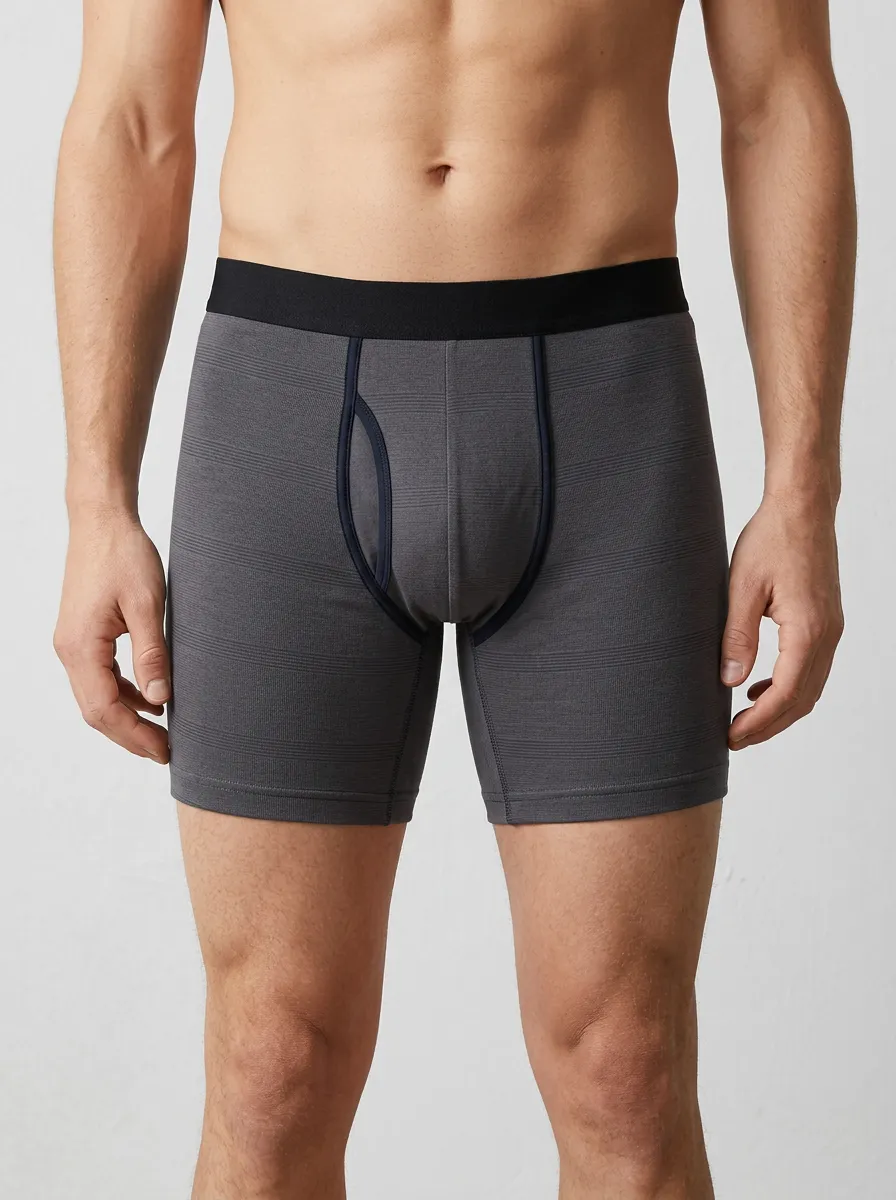 Urban Striped Casual Look Men's Boxer Briefs