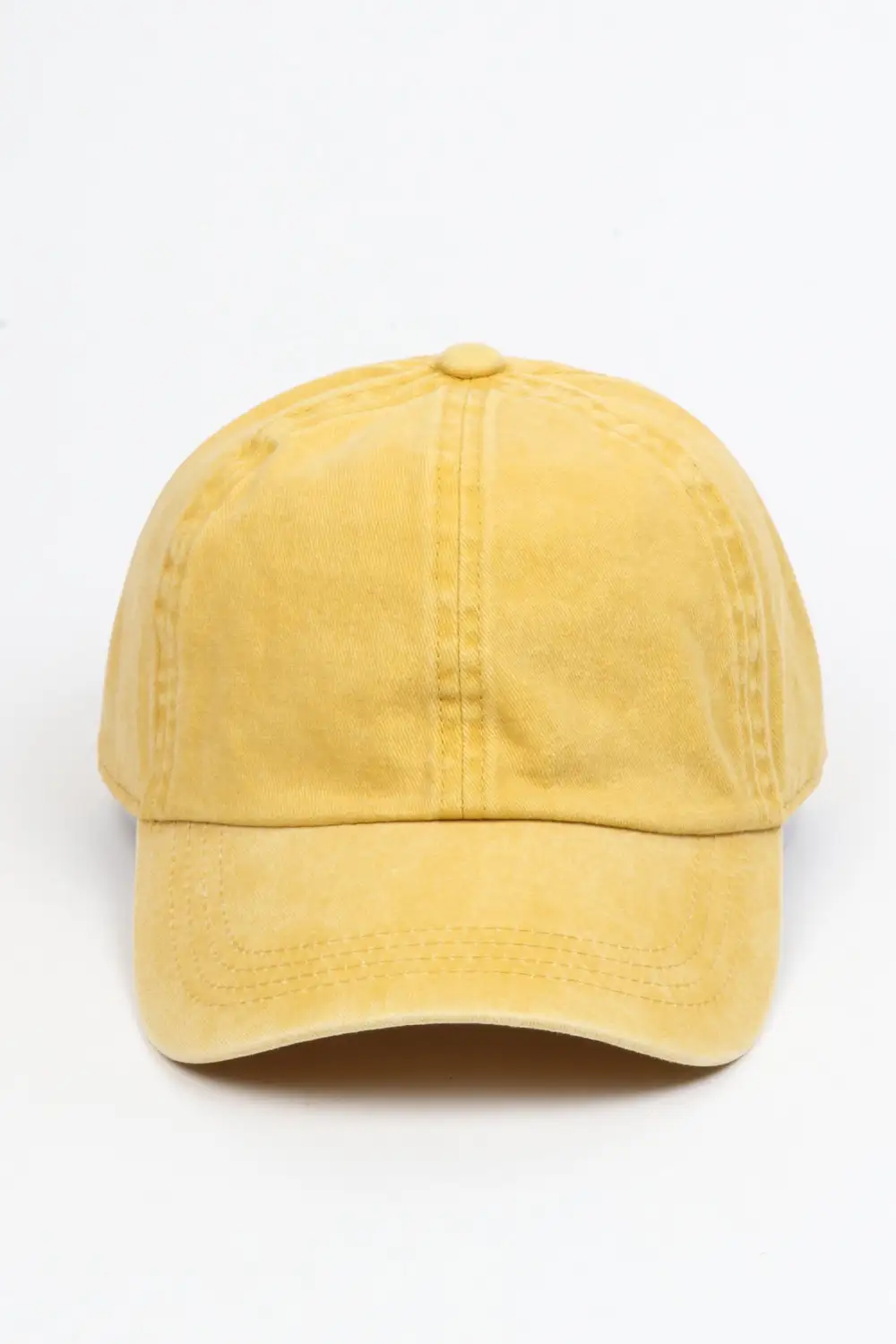 Six Panel Washed Denim Baseball Cap