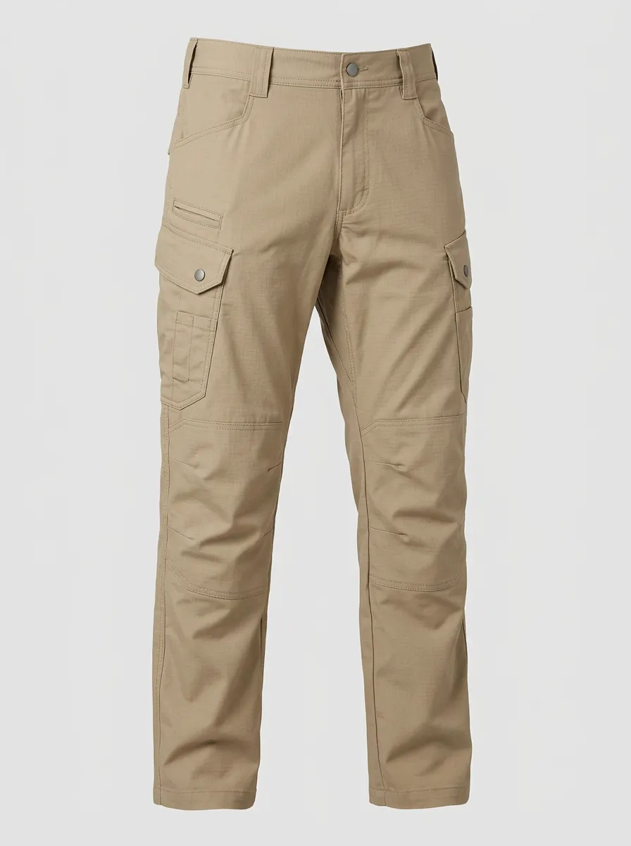 Men's Mid-Rise Multi-Pocket Reinforced Cargo Pants