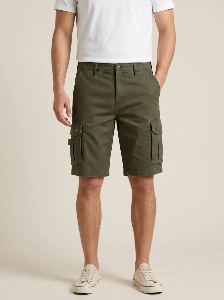Modern Structured Workwear Tactical Shorts