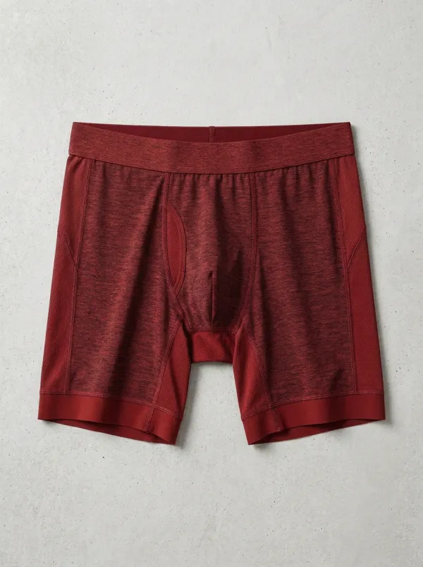 Men's Charcoal Heather Paneled Boxer Briefs