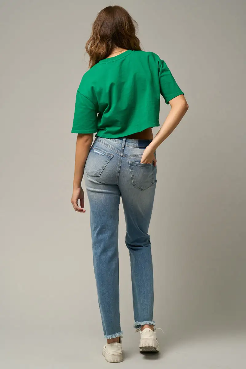 Mid Rise Slim Jeans