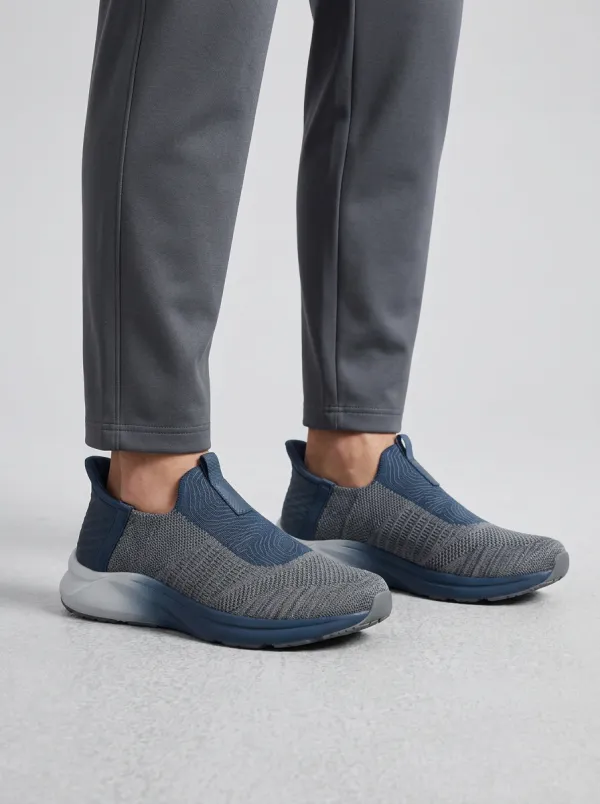 Unisex Topographic Pattern Print Sneakers