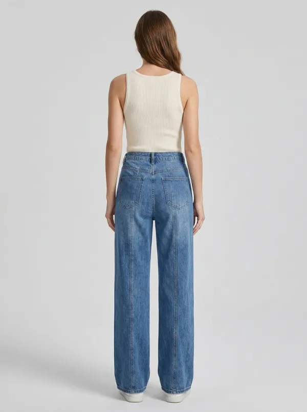 Women's Wide Leg Casual Denim Jeans