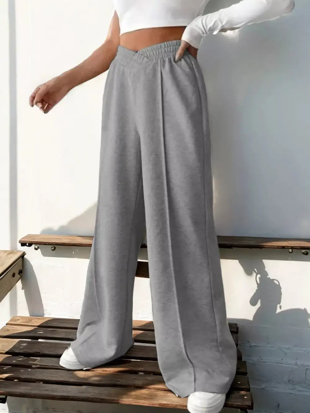 Wide Leg High Waist Everyday Versatile Pants