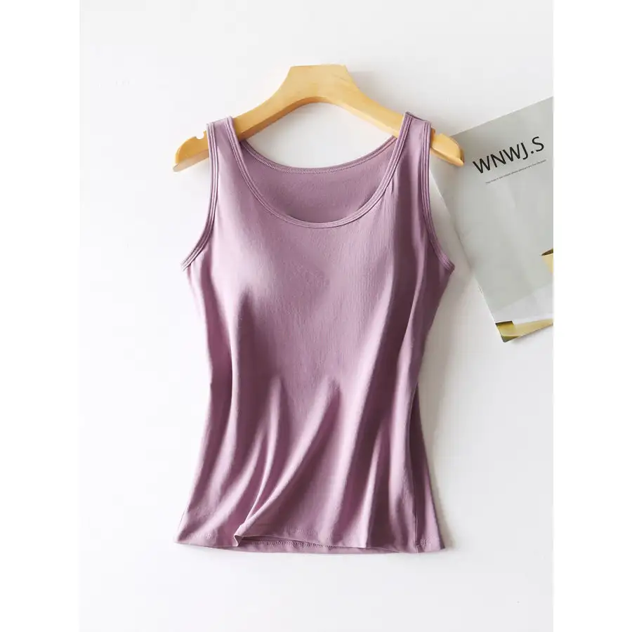 Round Neck Tank With Bra