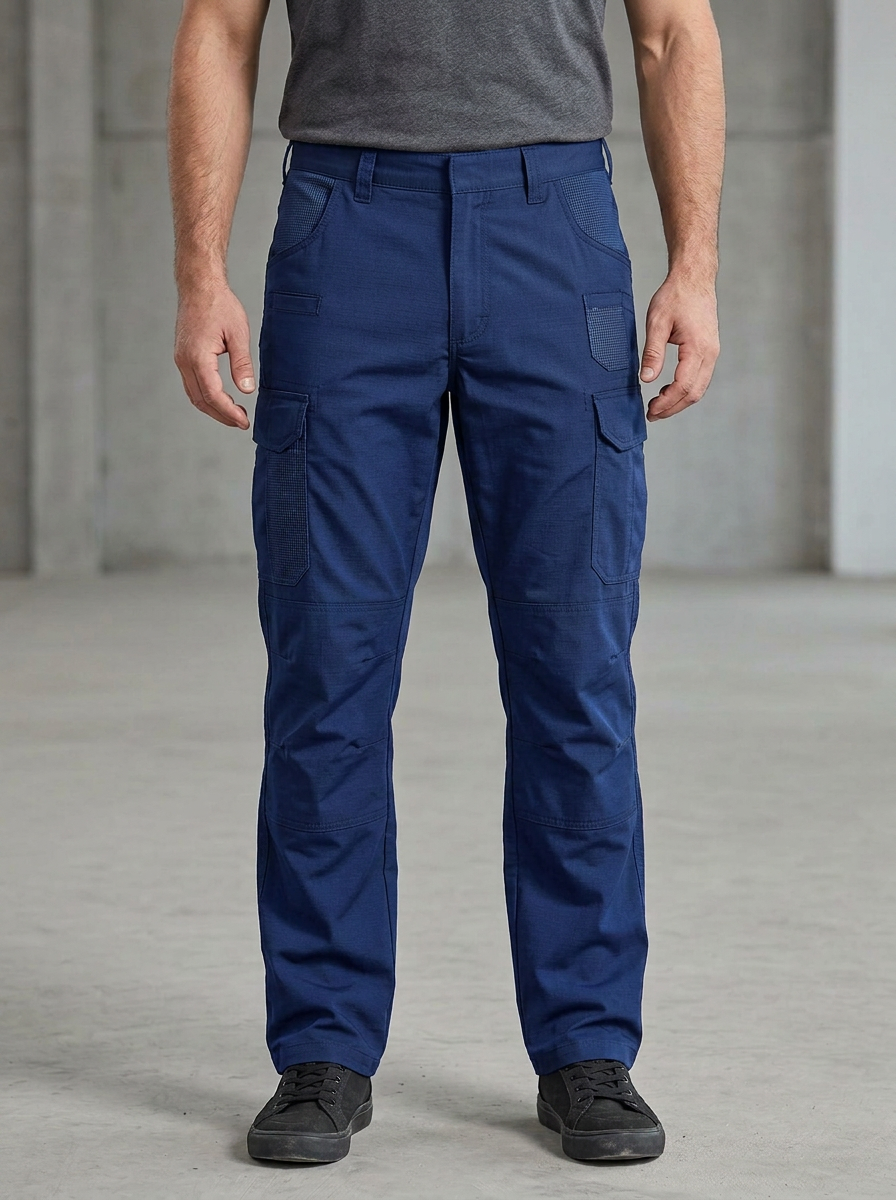 Unisex Multi-Pocket Tactical Work Geometric Design Pants