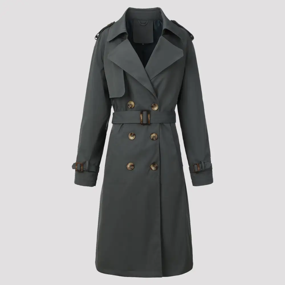 Classic Layered Trench Coat
