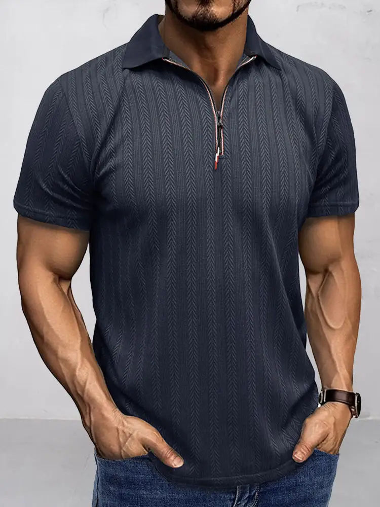 Quarter Button Polo Shirt