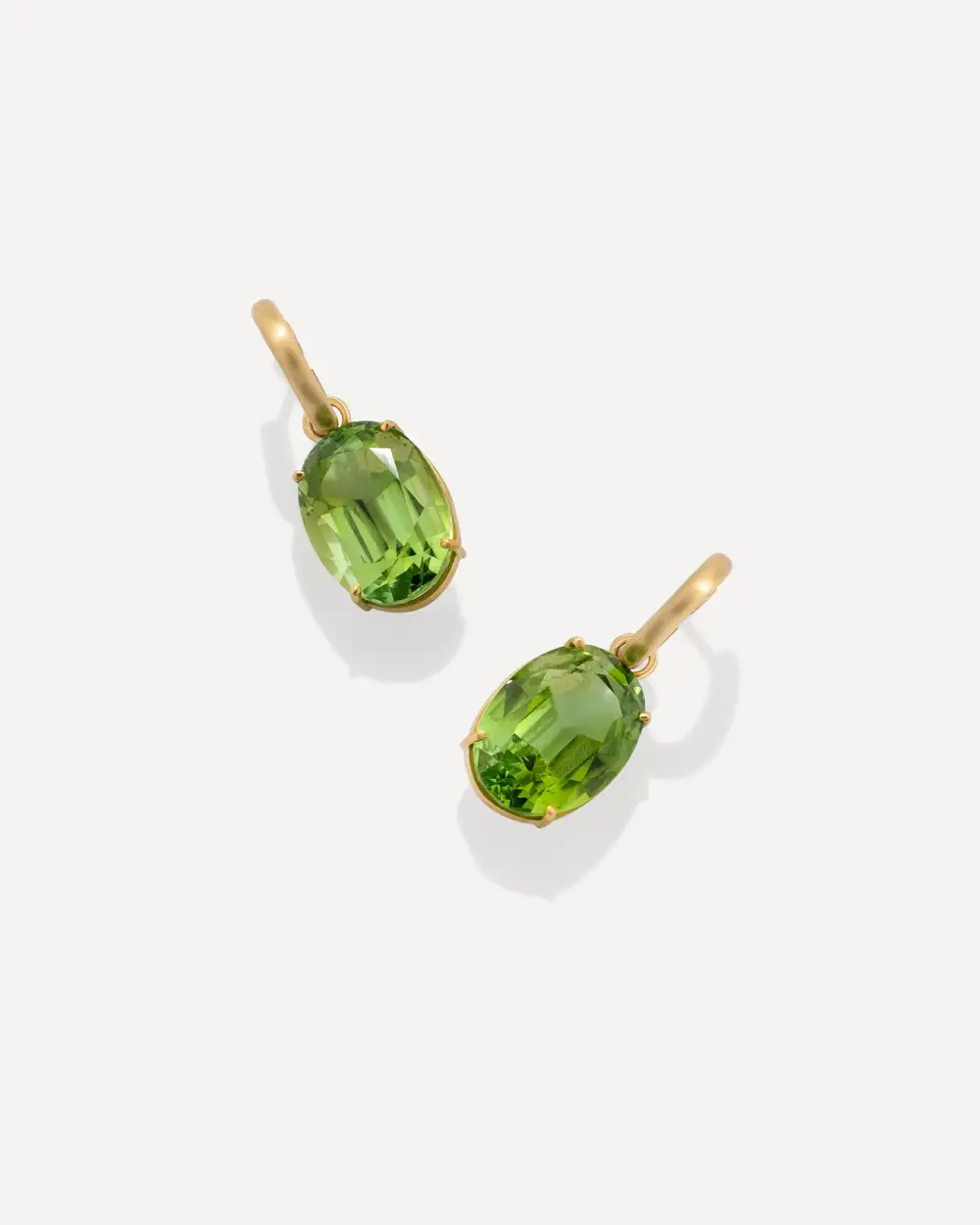 Classic Gem Drop Jeweled Huggie Earrings
