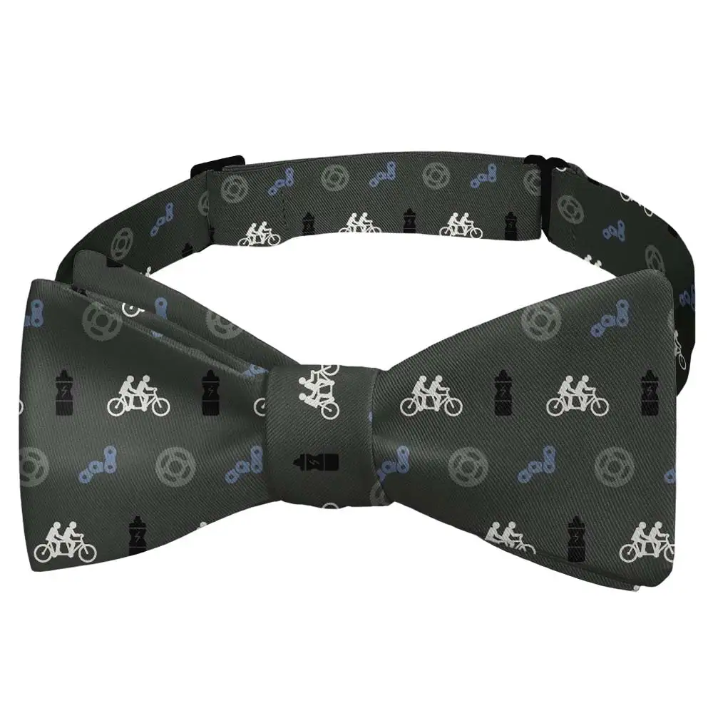 Biking with Friends Pattern Bow Tie
