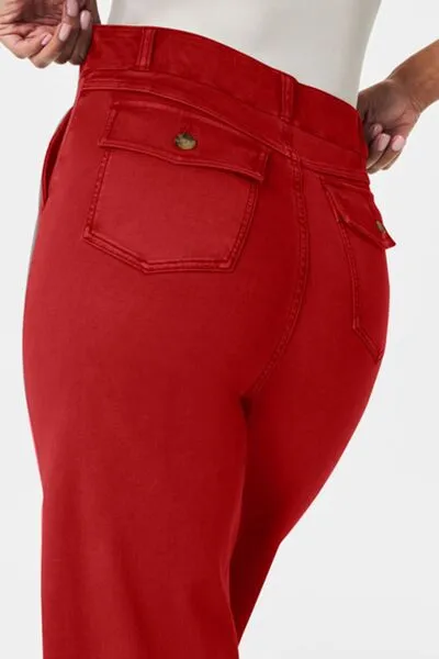 Relaxed High Waist Pocketed Denim Jeans