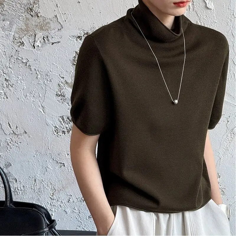 Half Neck Short Sleeve T-Shirt