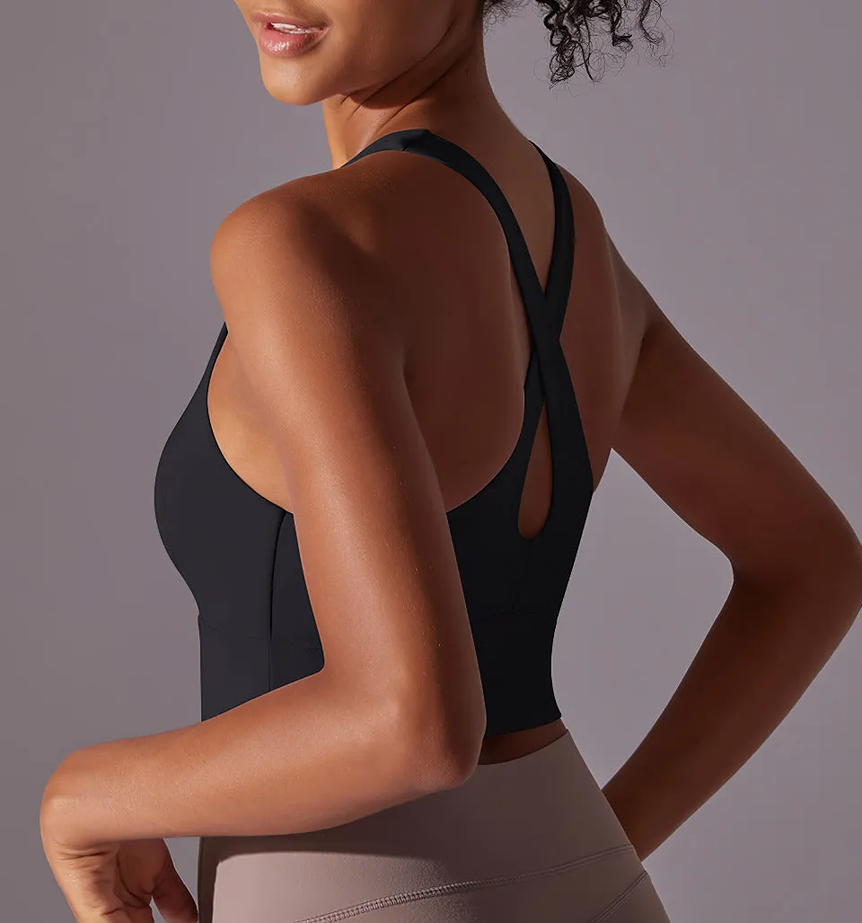 Simple Cropped Active Top