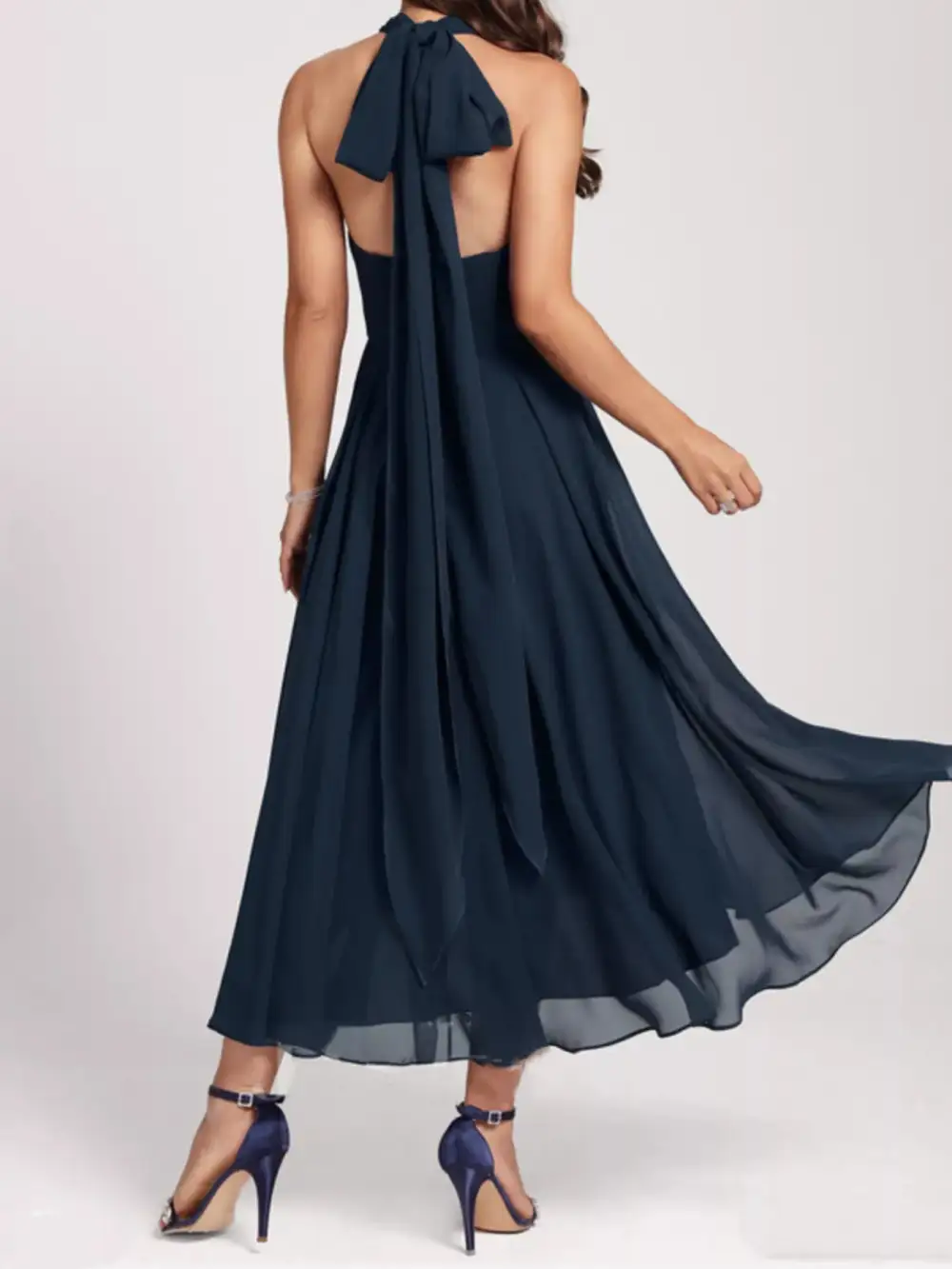 Elegant A Line Midi Dress