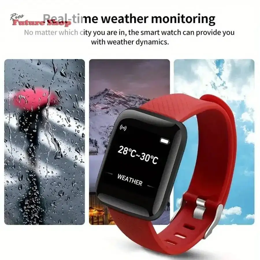 D13 Smartwatch 116Plus | Music Control | Step & Calorie Tracker | Alarm