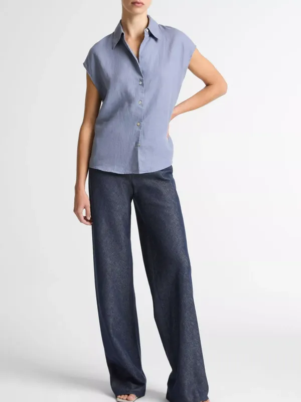 Minimalist Cap Sleeve Shirt