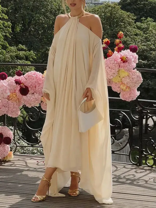 Loose Long Neck Maxi Dress