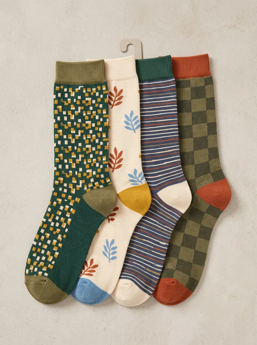 Women's Four Pair Casual Socks