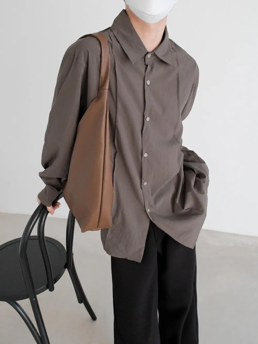 Lined Buttoned Relaxed Shirt