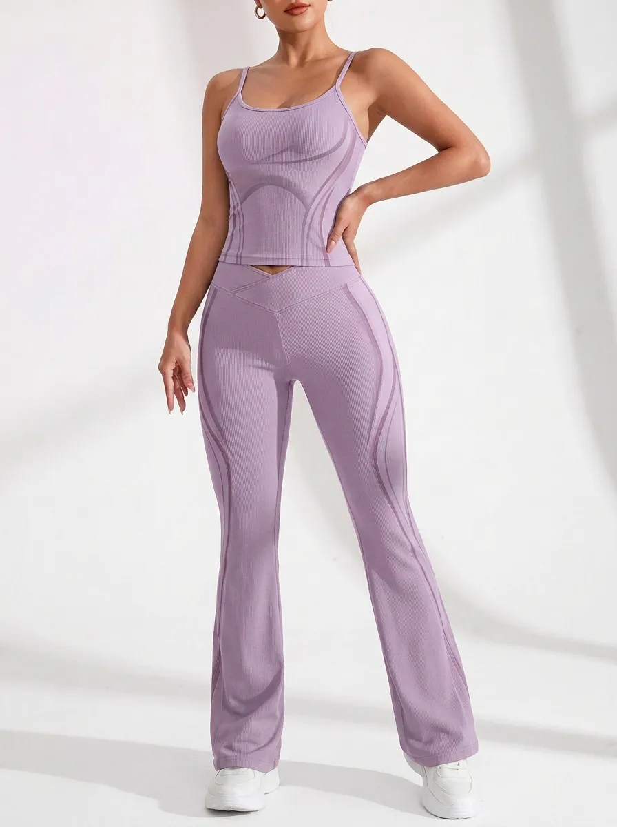 Paneled Ribbed Flare Active Set