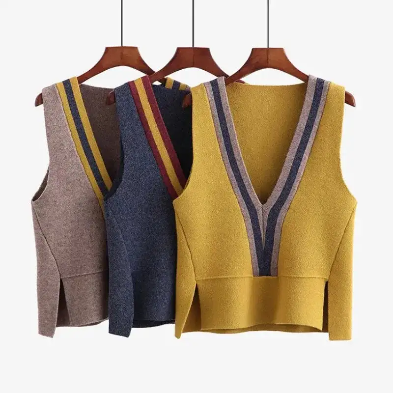 Chic Mustard Knit Vest