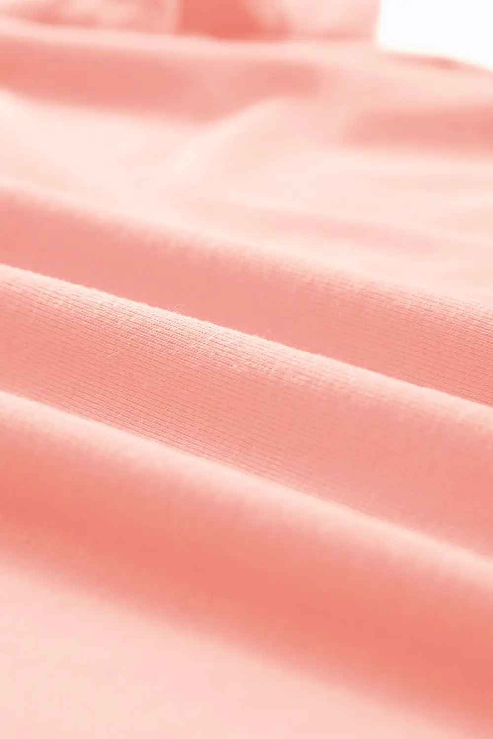 Pink Casual Plain Crew Neck