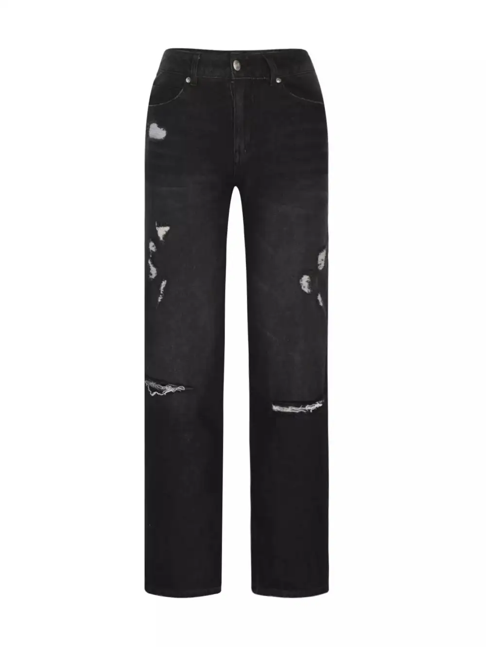 Distressed Loose Fit Jeans