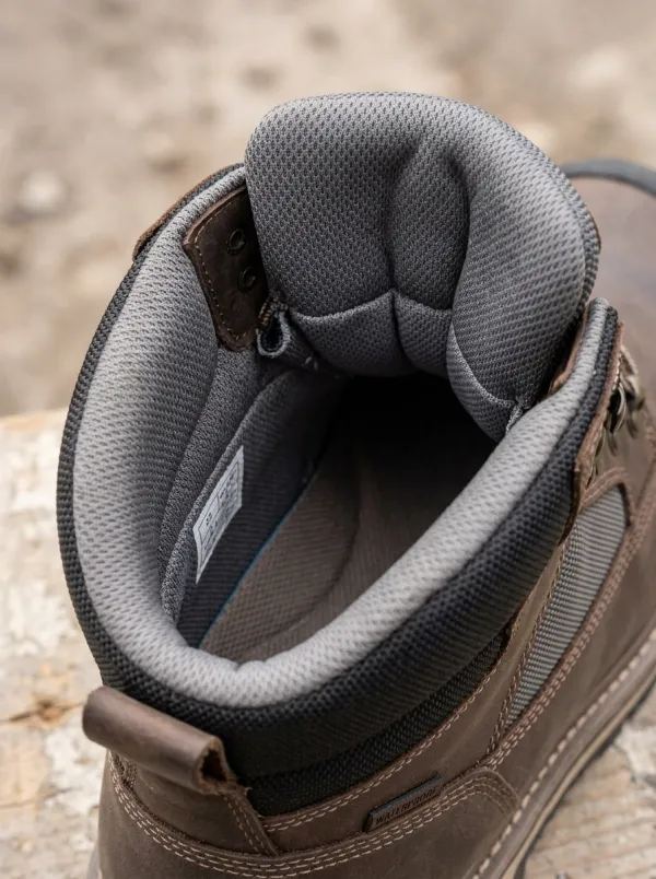 Industrial Leather-Look Workwear Men's Waterproof Work Boots