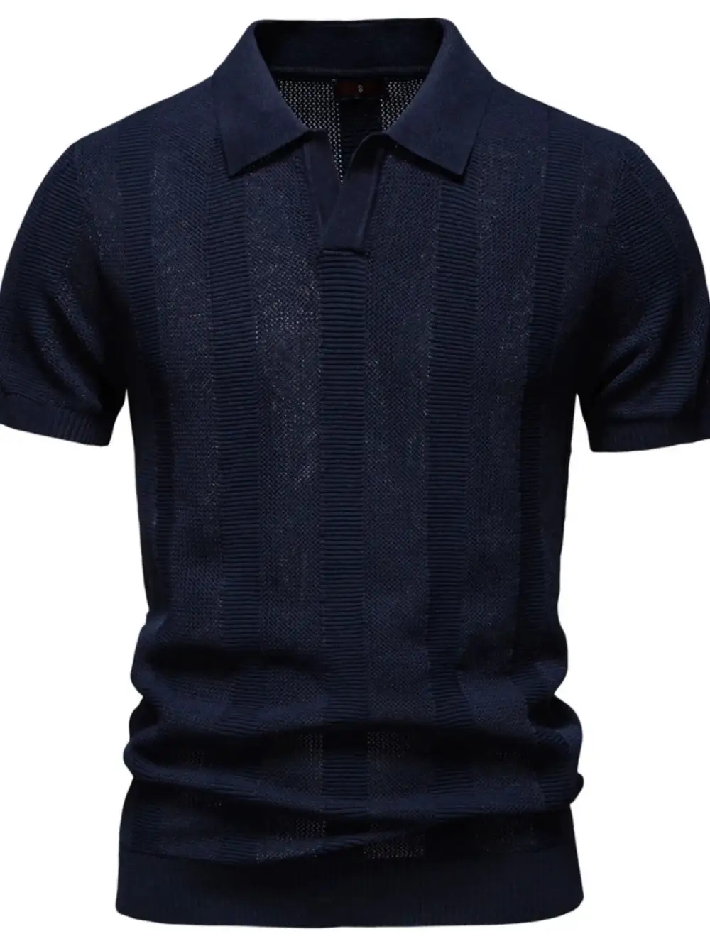 Loose Fit Short Sleeve Collared Polo Shirt