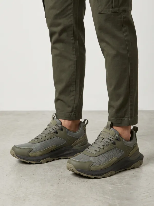 Topographic Casual Printed Sneakers