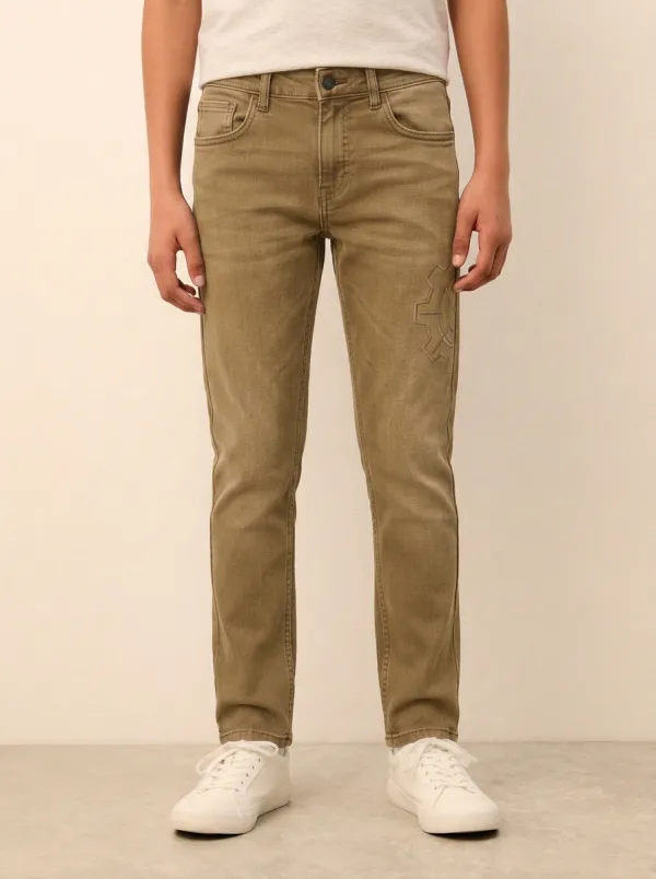 Men's Industrial Gear Mechanic Printed Stretch Jeans