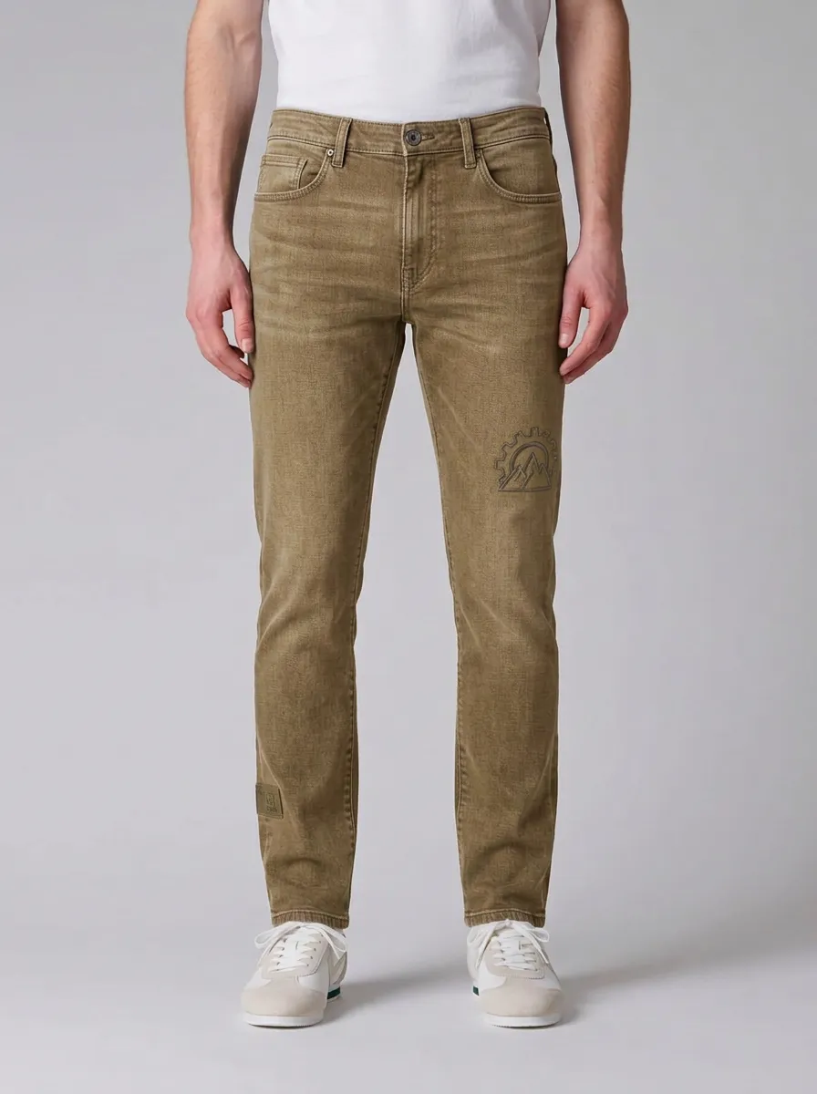 Men's Charcoal Grey Outdoor Mountain Gear Stretch Jeans