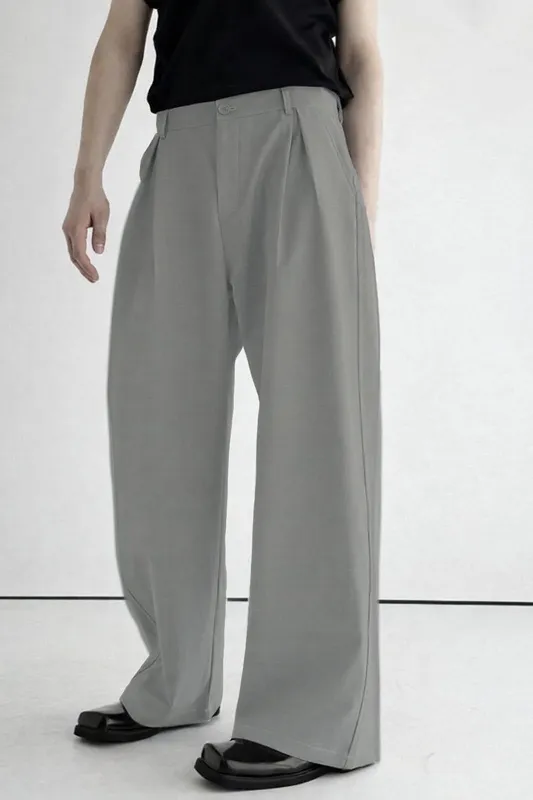 Relaxed Pleated Trousers