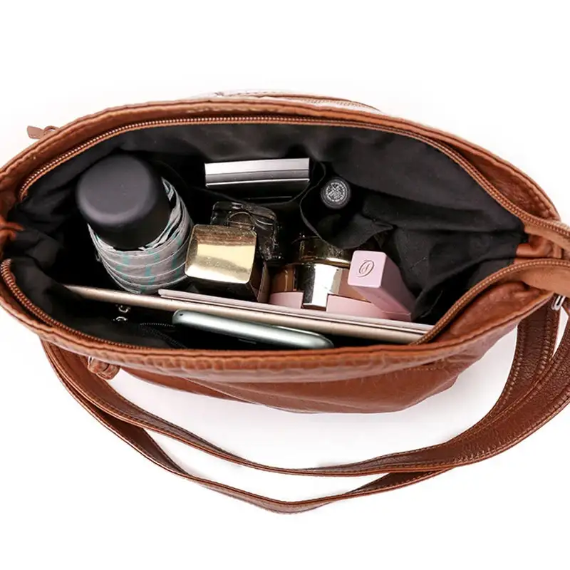 Versatile Everyday: High-Quality Soft PU Leather Messenger Bag