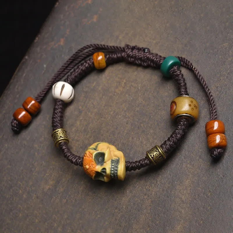 Bone Lord Corpse Forest Braided Rope Bracelet