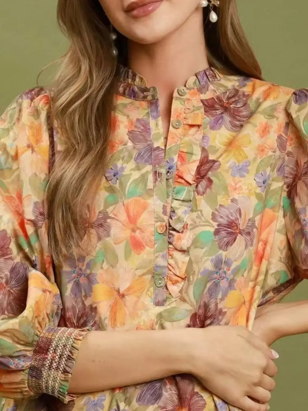 Floral Long Sleeve Short Sleeve Mini Dress